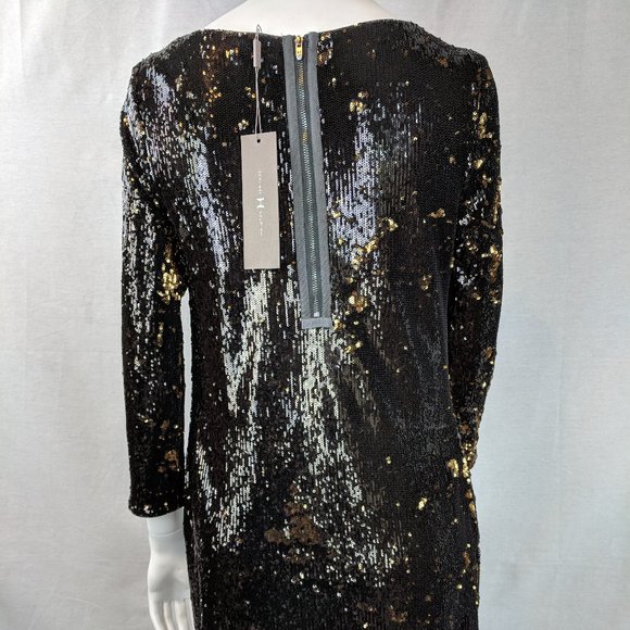 NWT HALSTON HERITAGE OMBRE SEQUIN DRESS - Picture 4 of 8